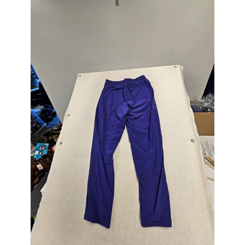 Athleta Womens Purple Ribbed Waist Straight Leg Athletic Pants Size 4 Commuter - Picture 7 of 9